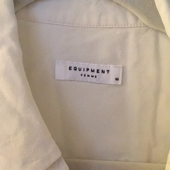 Equipment sleeveless slim signature silk shirt - Picture 4 of 5